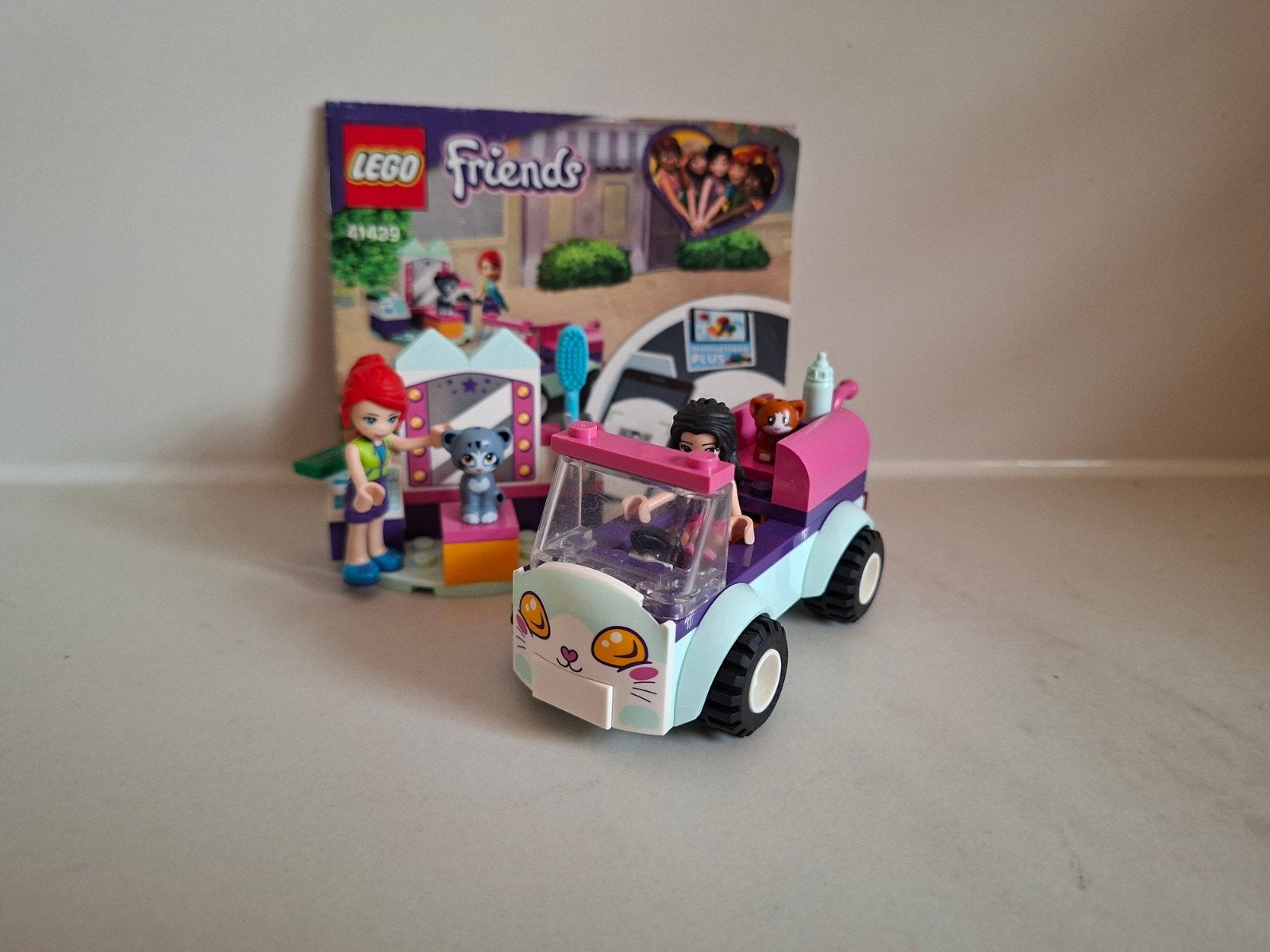 LEGO Friends 41439 Katten Trimwagen met Mia en Emma, Ophalen of Verzenden, Zo goed als nieuw