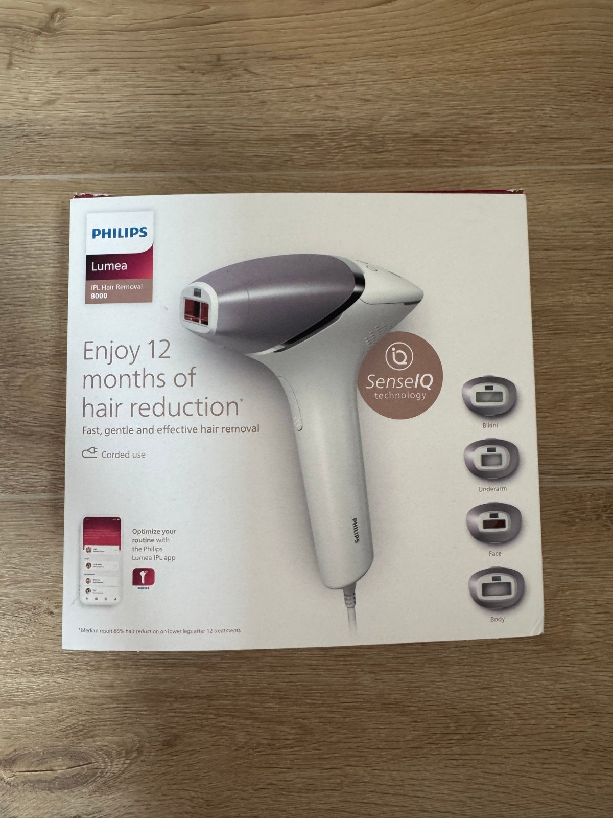 Philips Lumea IPL Hair Removal 8000 Series, Ophalen of Verzenden, Zo goed als nieuw, Scheren en Epileren