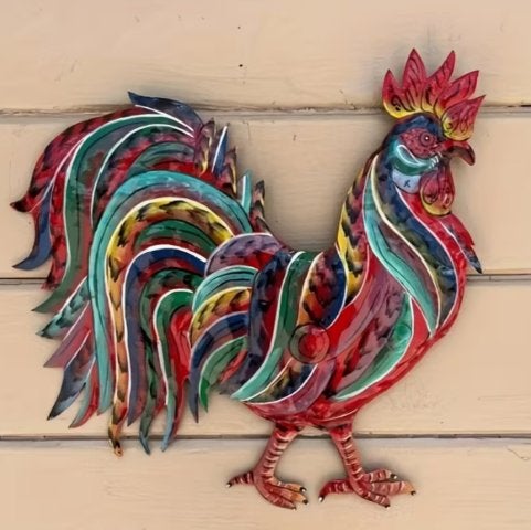 Muurdecoratie Haan metaal, Ophalen of Verzenden, Nieuw