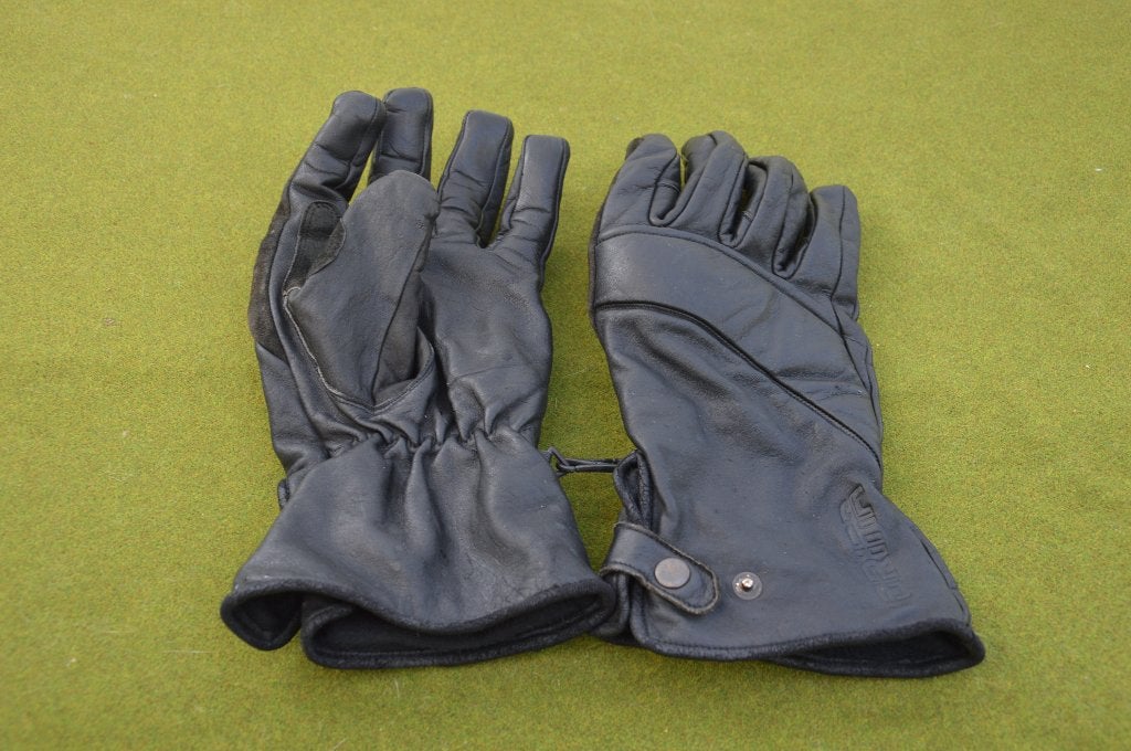 Zwarte leren Orina motorhandschoenen met protectie, Motoren, Kinderen, Ophalen of Verzenden, Orina, Handschoenen