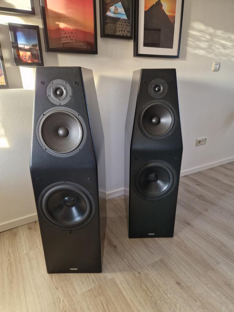 Audiolab Axis high-end luidsprekers, Audio, Tv en Foto, Luidsprekers, Ophalen, 120 watt of meer, Front, Rear of Stereo speakers