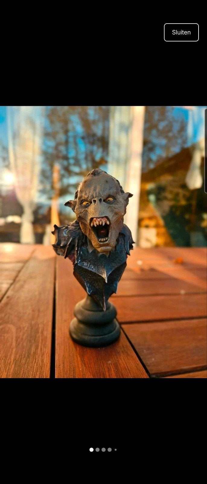 Weta Workshop Moria Orc Swordsman Buste Lord of the Rings, Ophalen of Verzenden, Zo goed als nieuw