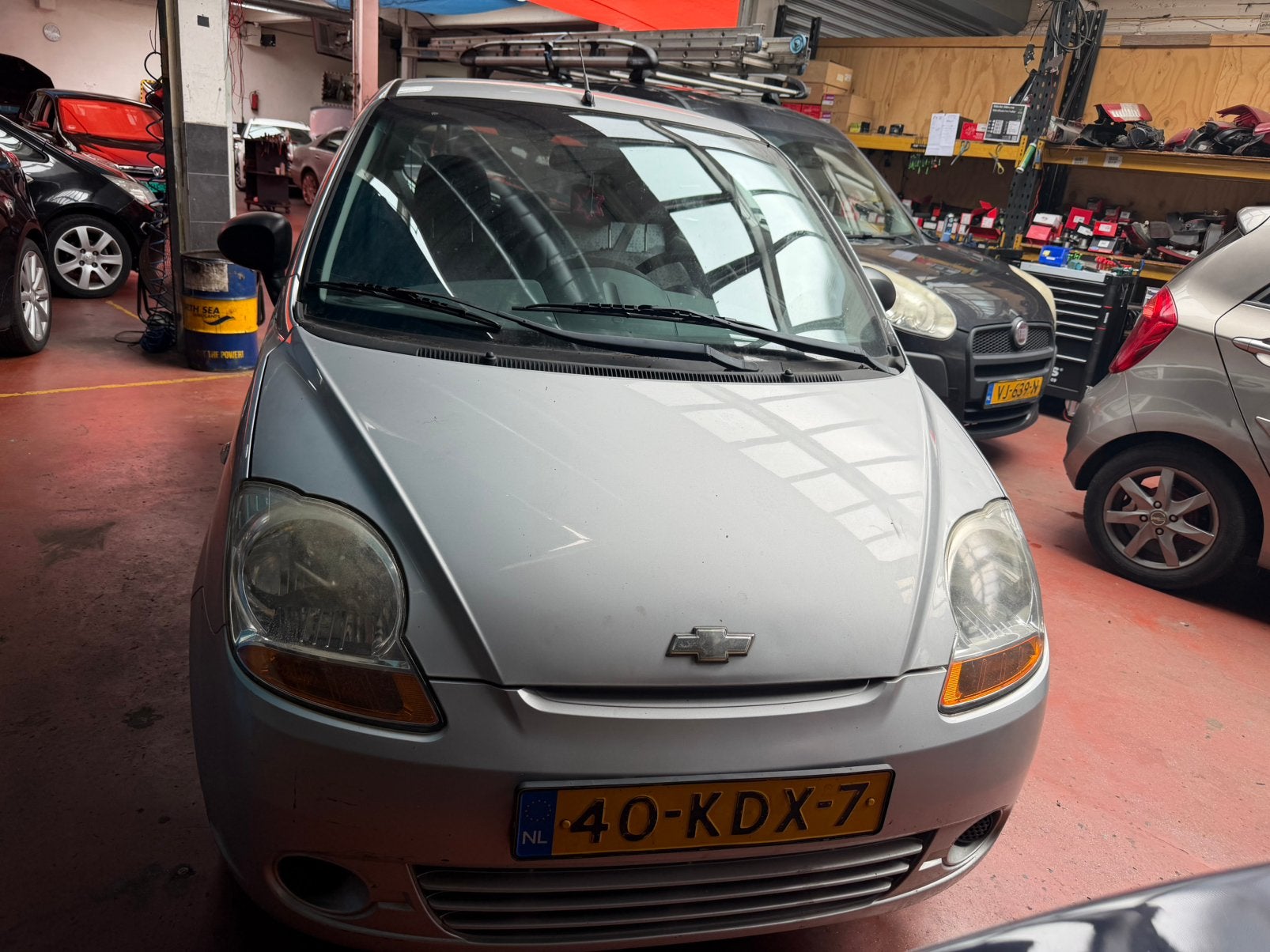 Chevrolet Matiz 0.8 2009 Grijs nw apk airco stuurbekr 97.km, Voorwielaandrijving, Origineel Nederlands, Bedrijf, 3 cilinders