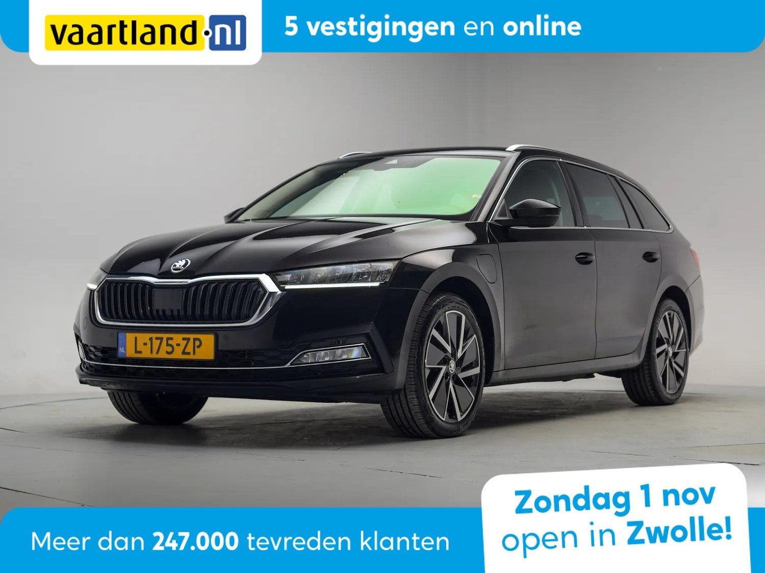 Skoda Octavia 1.4 TSI iV PHEV Business Edition Aut. [ Navi V, Auto's, Dealer onderhouden, Gebruikt, Zwart, Origineel Nederlands