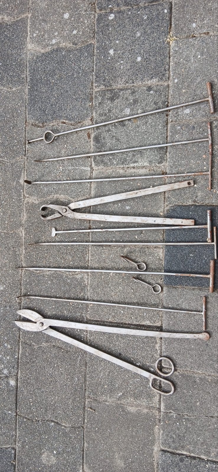 Smederij Gereedschap complete set, Ophalen