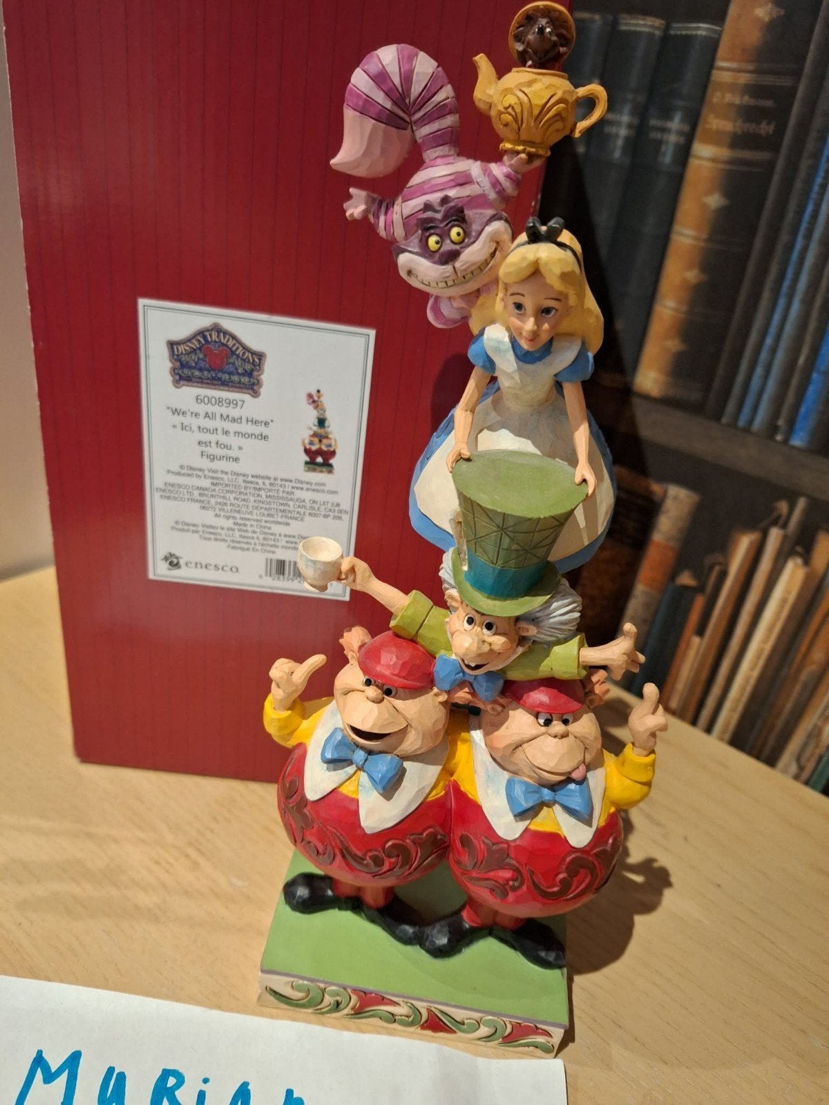 Disney Alice in Wonderland Stacked Jim Shore Traditions, Ophalen of Verzenden, Overige figuren, Zo goed als nieuw, Beeldje of Figuurtje