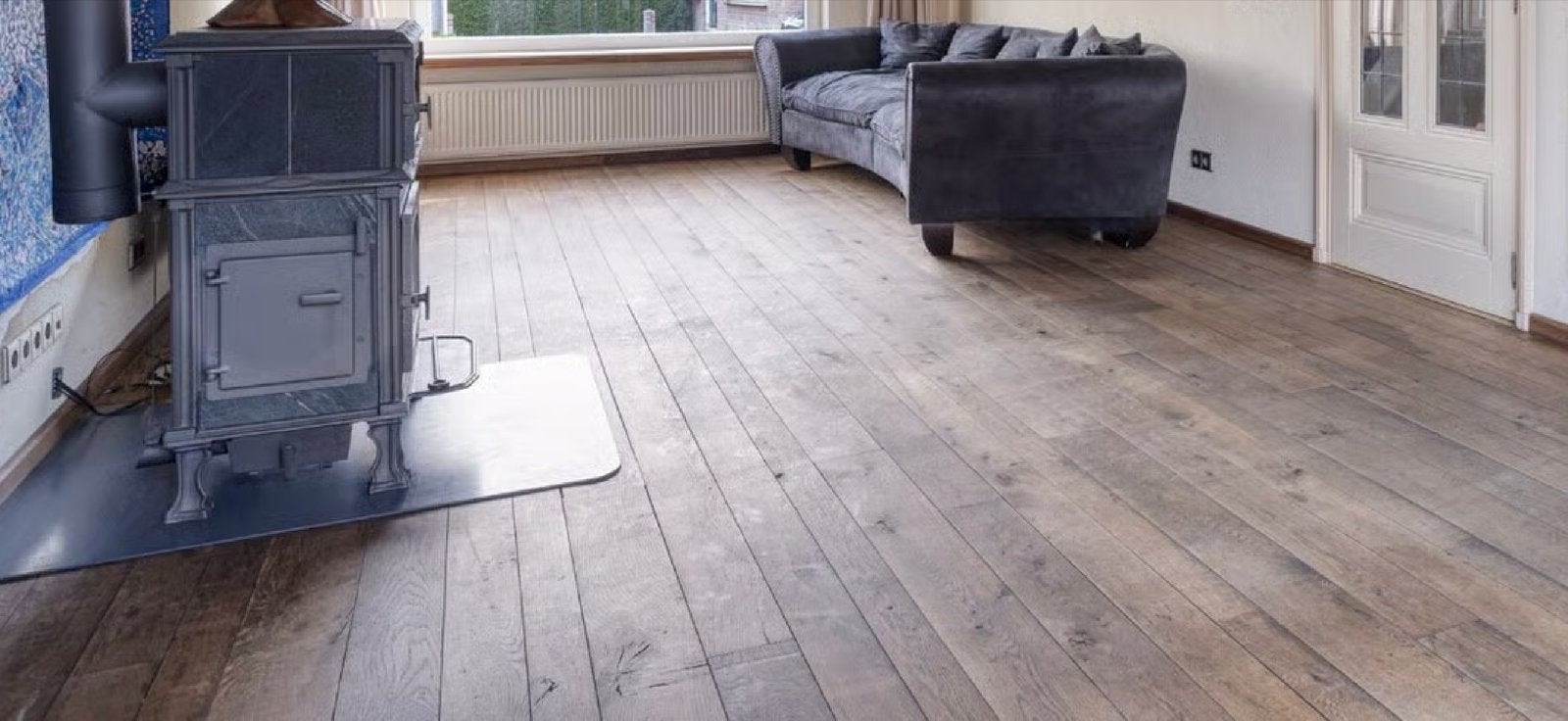 Eiken houten vloer - ca. 25m², Gebruikt, 10 m² of meer, Hout, Vloerdelen of -planken