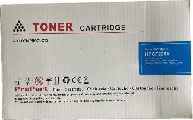 Te Koop : HP CF226X (26X) tonercartridge (N.V.), Ophalen of Verzenden, Nieuw, Toner, ProPart