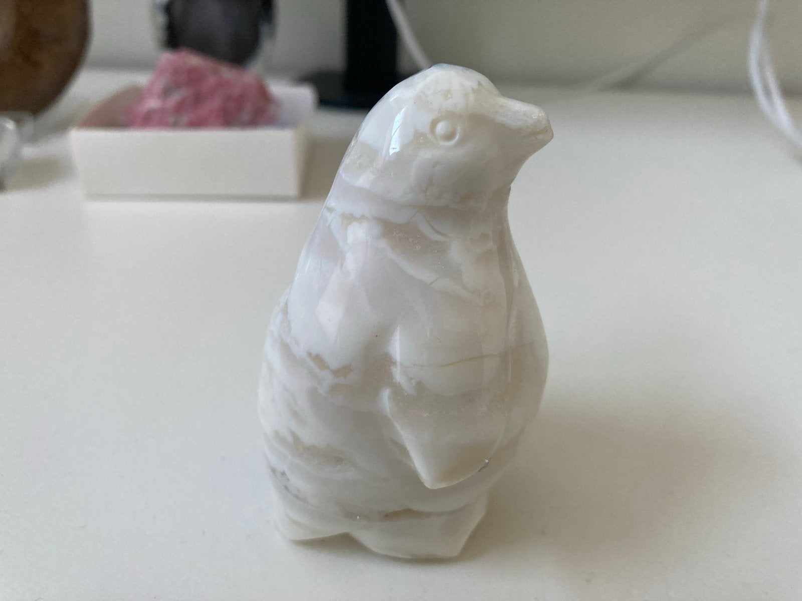 Sneeuwagaat Pinguïn Beeldje - Uniek Kristal Decoratie, Verzamelen, Beelden en Beeldjes, Ophalen of Verzenden, Gebruikt, Dier