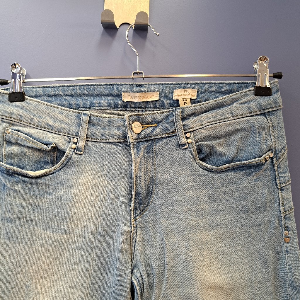 Fracomina Tina shape up skinny jeans + pareltjes 29 S 42893, Kleding | Dames, Fracomina, Blauw, ., Ophalen of Verzenden