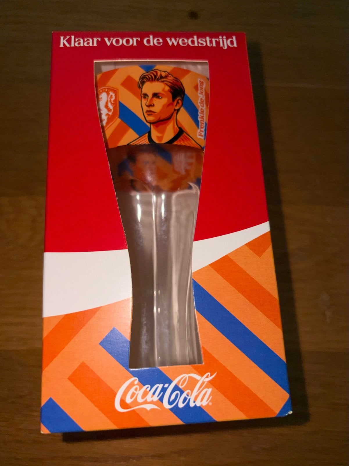 Coca-Cola glas Frenkie de Jong, Ophalen of Verzenden, Nieuw