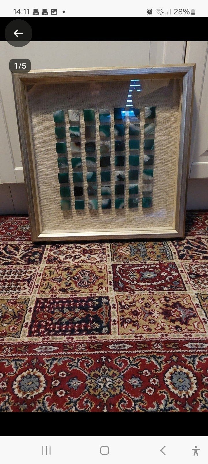 Riverdale Dani stone schilderij., Ophalen of Verzenden, Rond, Minder dan 100 cm