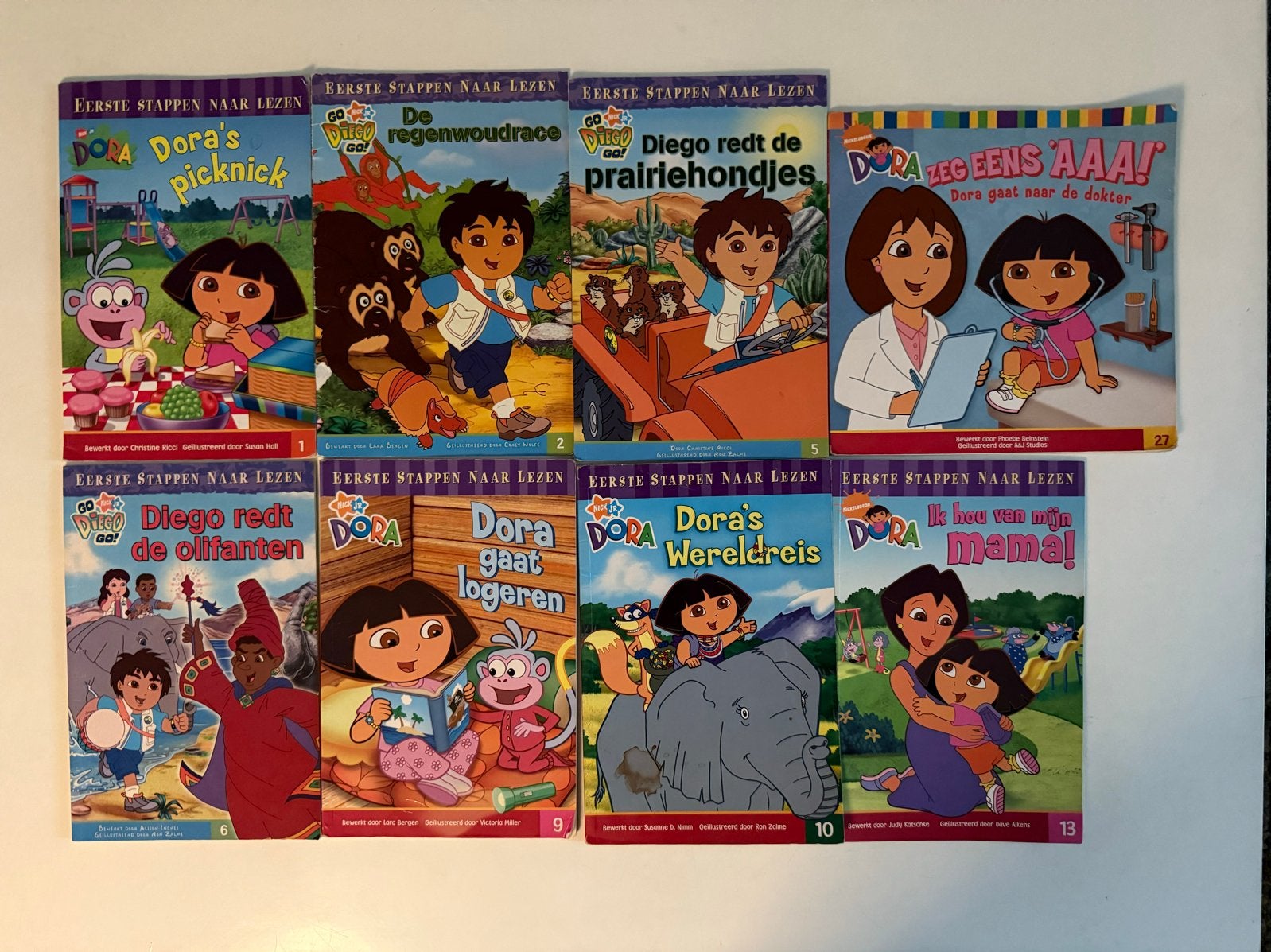 Dora en Diego boeken - Eerste stappen naar lezen, Boeken, Ophalen of Verzenden, Gelezen, Fictie algemeen