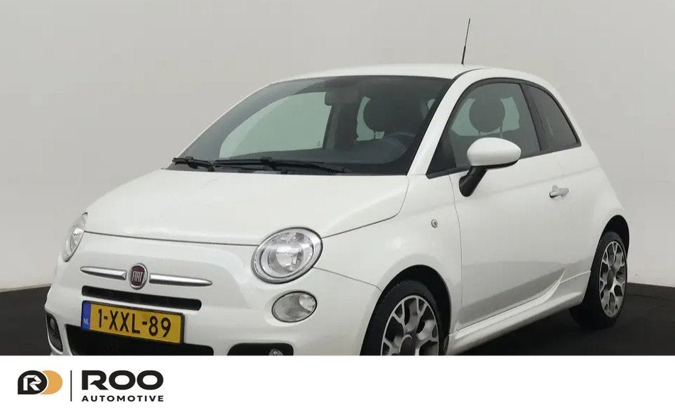 Fiat 500 0.9 TwinAir Turbo 500S SPORT UITVOERING NL auto, Ni, Voorwielaandrijving, Gebruikt, Leder en Stof, Origineel Nederlands