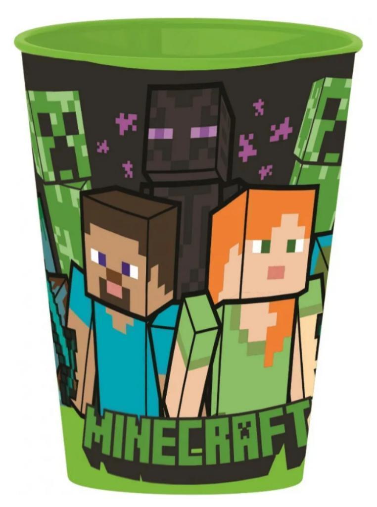 Minecraft Beker - Magnetron - Steve en Alex, Ophalen of Verzenden, Nieuw, Feestartikel, Verjaardag