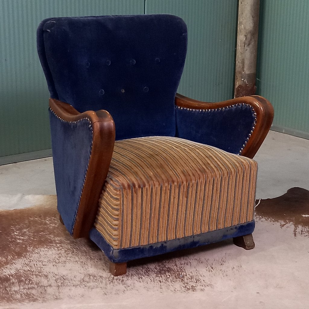 Uniek Frans antiek Art Deco kinderfauteuiltje, Ophalen of Verzenden, Stoel(en)