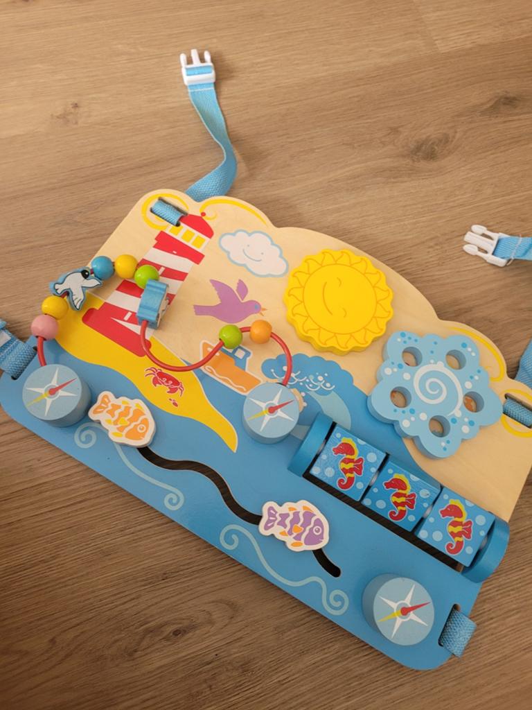 Houten baby speelbord met zee thema, Kinderen en Baby's, Ophalen, Zo goed als nieuw