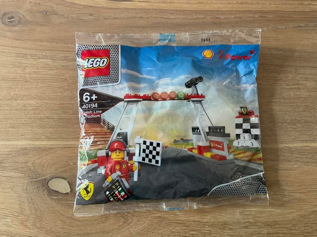 Lego Shell V-Power 40194, Finish line & podium (polybag), Overige thema's, Lego, Ophalen of Verzenden, Complete set
