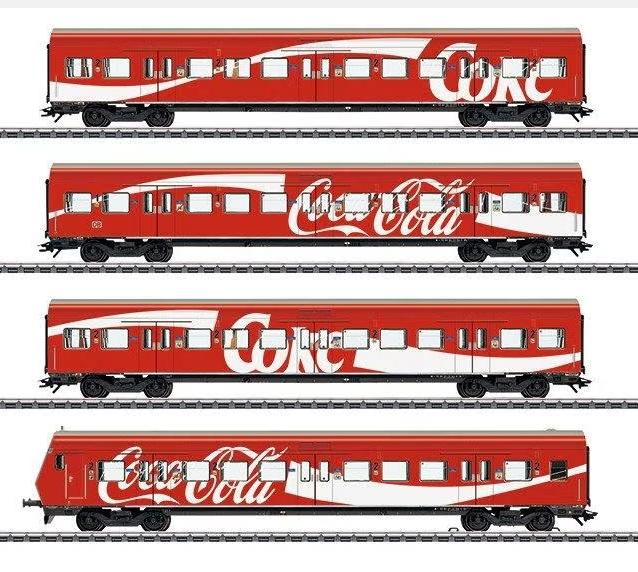 Marklin H0 43890 - 4-deligeTreinset S-Bahn Coca-Cola in ovp, Wisselstroom, Treinset, Nieuw, Ophalen of Verzenden