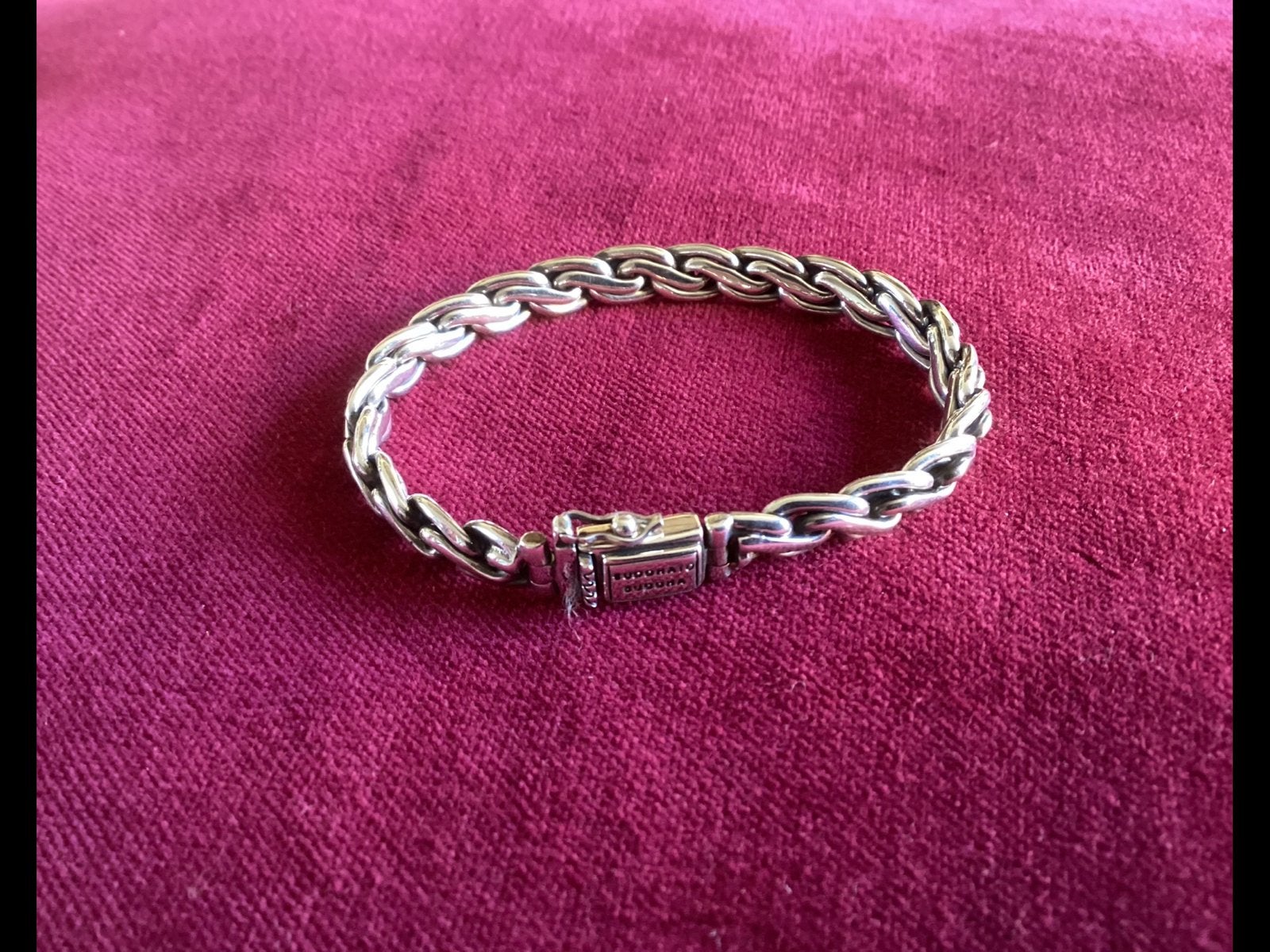 Buddha to buddha armband “ Kadek Junior” zo goed als nieuw, Ophalen of Verzenden, Zo goed als nieuw, Zilver