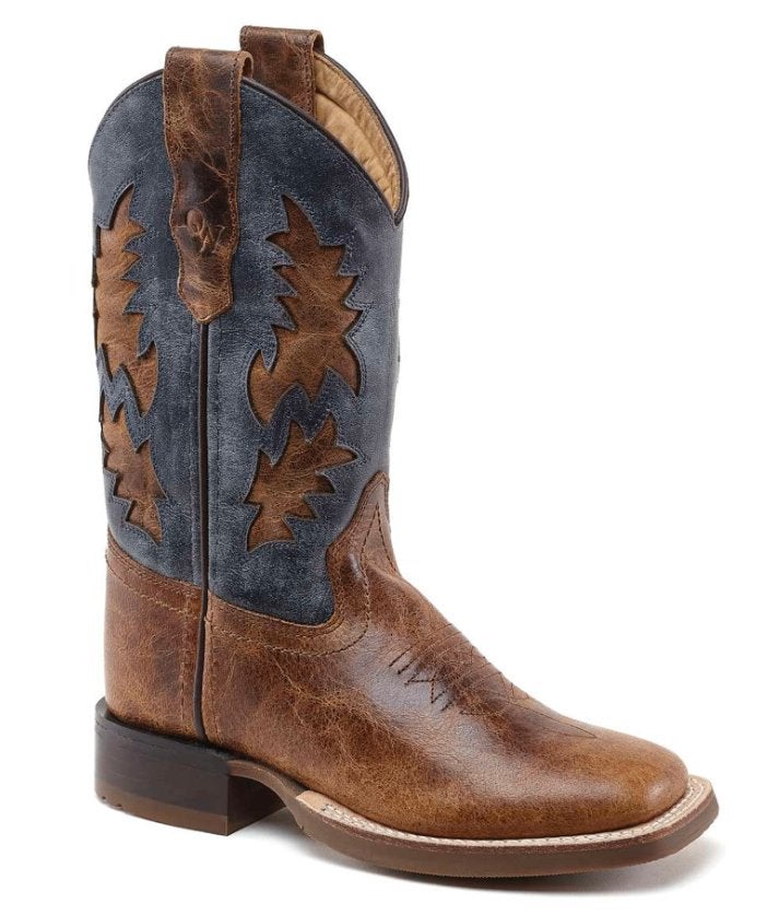 Kinder western cowboy laarzen echt leder blauw bruin, Jongen of Meisje, Schoenen, Nieuw, Ophalen of Verzenden