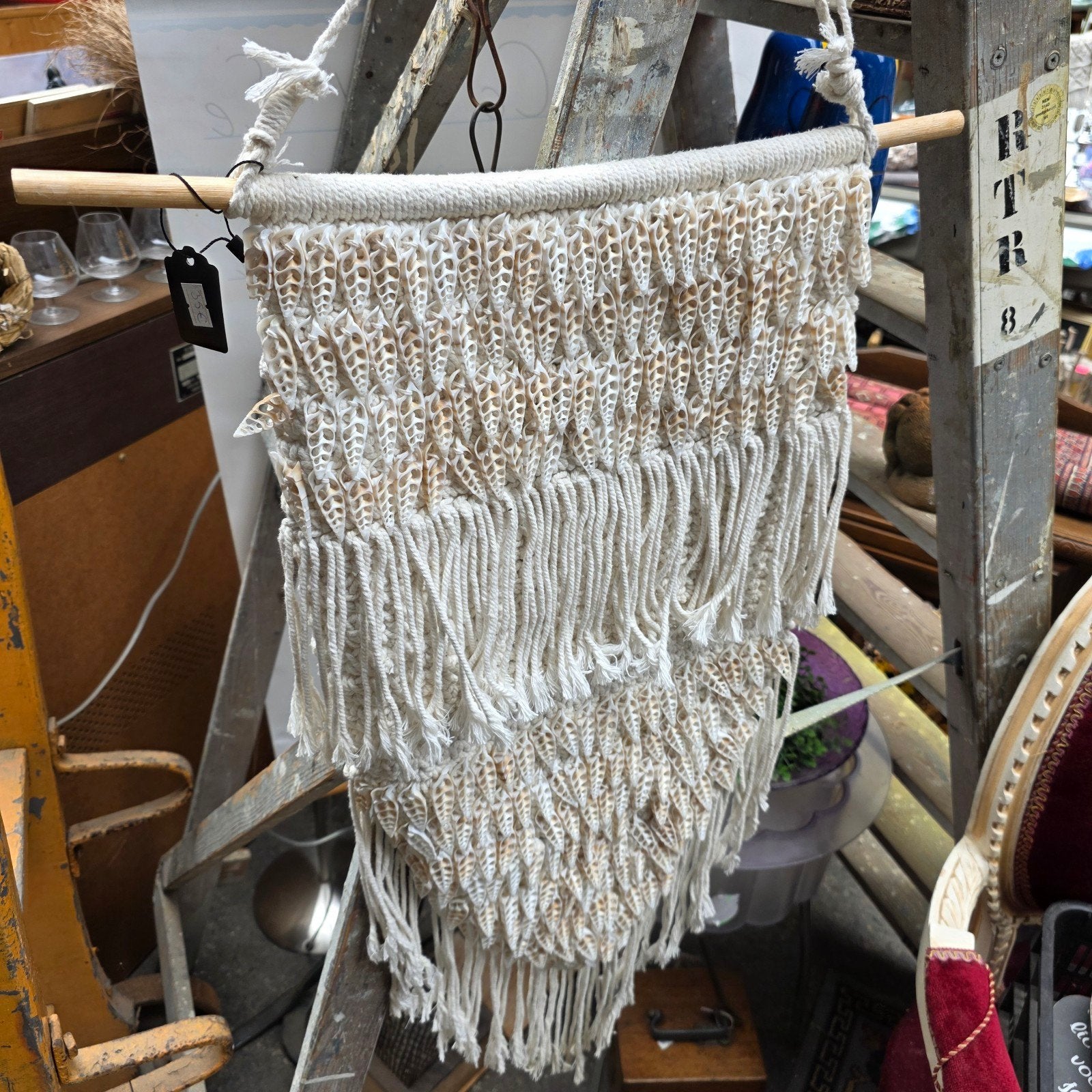 Mooi geknoopte Ibiza style muurdecoratie., Ophalen of Verzenden, Zo goed als nieuw, 50 cm, 120 cm