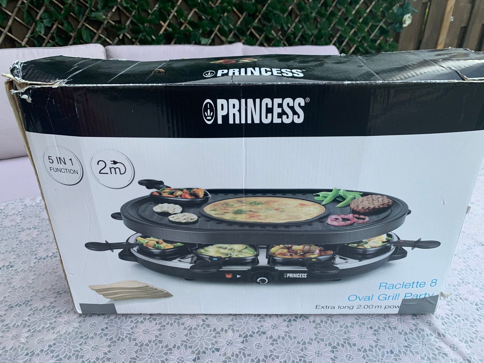 Princess XL gourmetstel., Witgoed en Apparatuur, Gourmetstellen, Ophalen, Zo goed als nieuw, 8 personen of meer