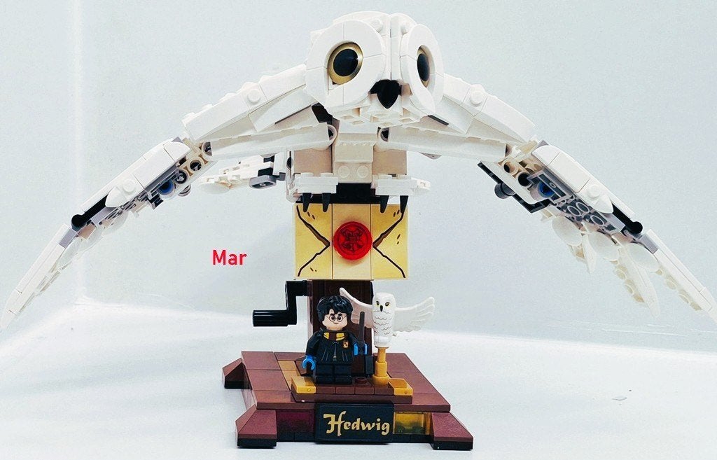Lego Harry Potter Hedwig Uil 75979 Vleugels Beweegbaar, Lego, Harry Potter, Ophalen of Verzenden, Zo goed als nieuw