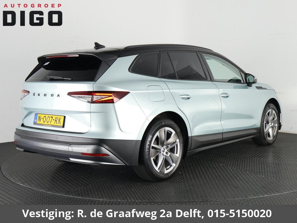 Skoda Enyaq iV 60 Two-Tone 400 km actieradius! | Navigatie |, Auto's, Skoda, Automaat, 397 km, Achterwielaandrijving, Gebruikt