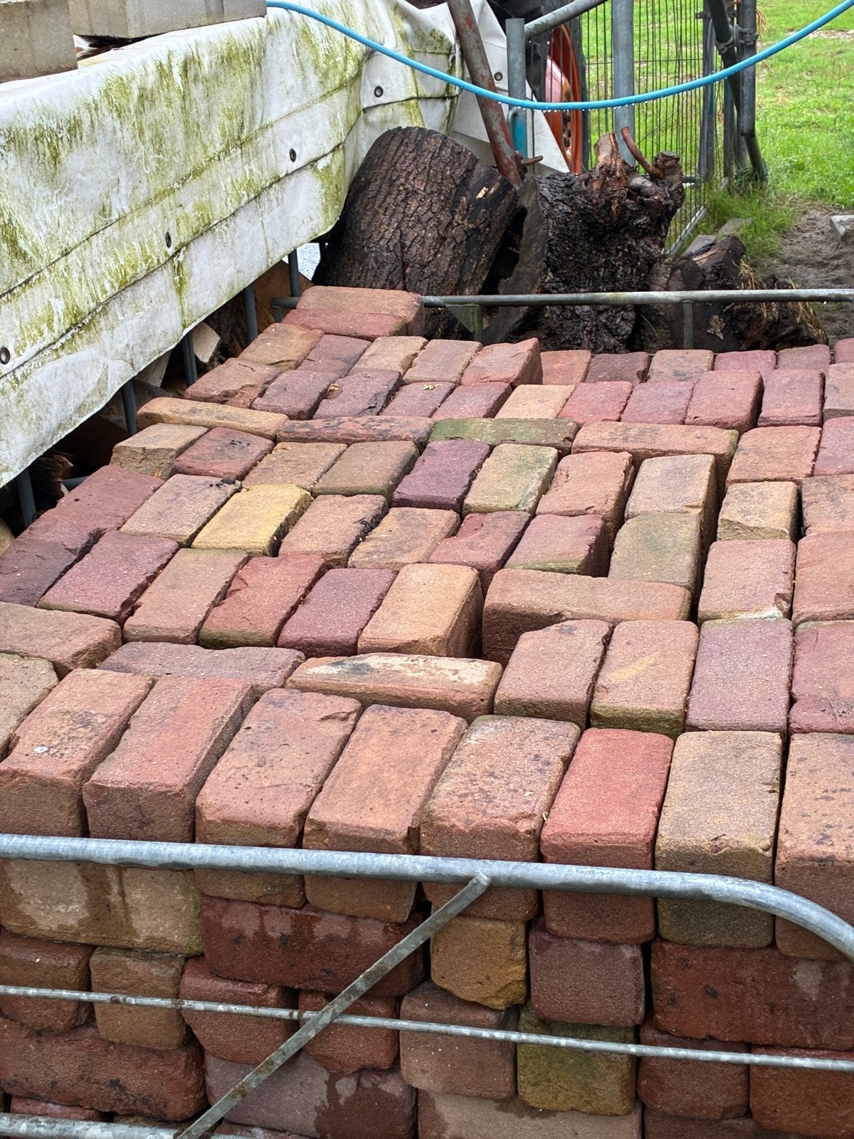 Gebruiktegebakken straatklinkers voor Tuin of Oprit, Ophalen, Overige materialen, Gebruikt, Klinkers