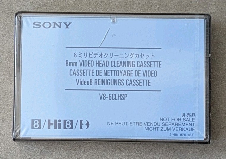 Sony 8mm Video Head Cleaning Cassette - Nieuw in verpakking, Ophalen of Verzenden, Nieuw, Overige typen
