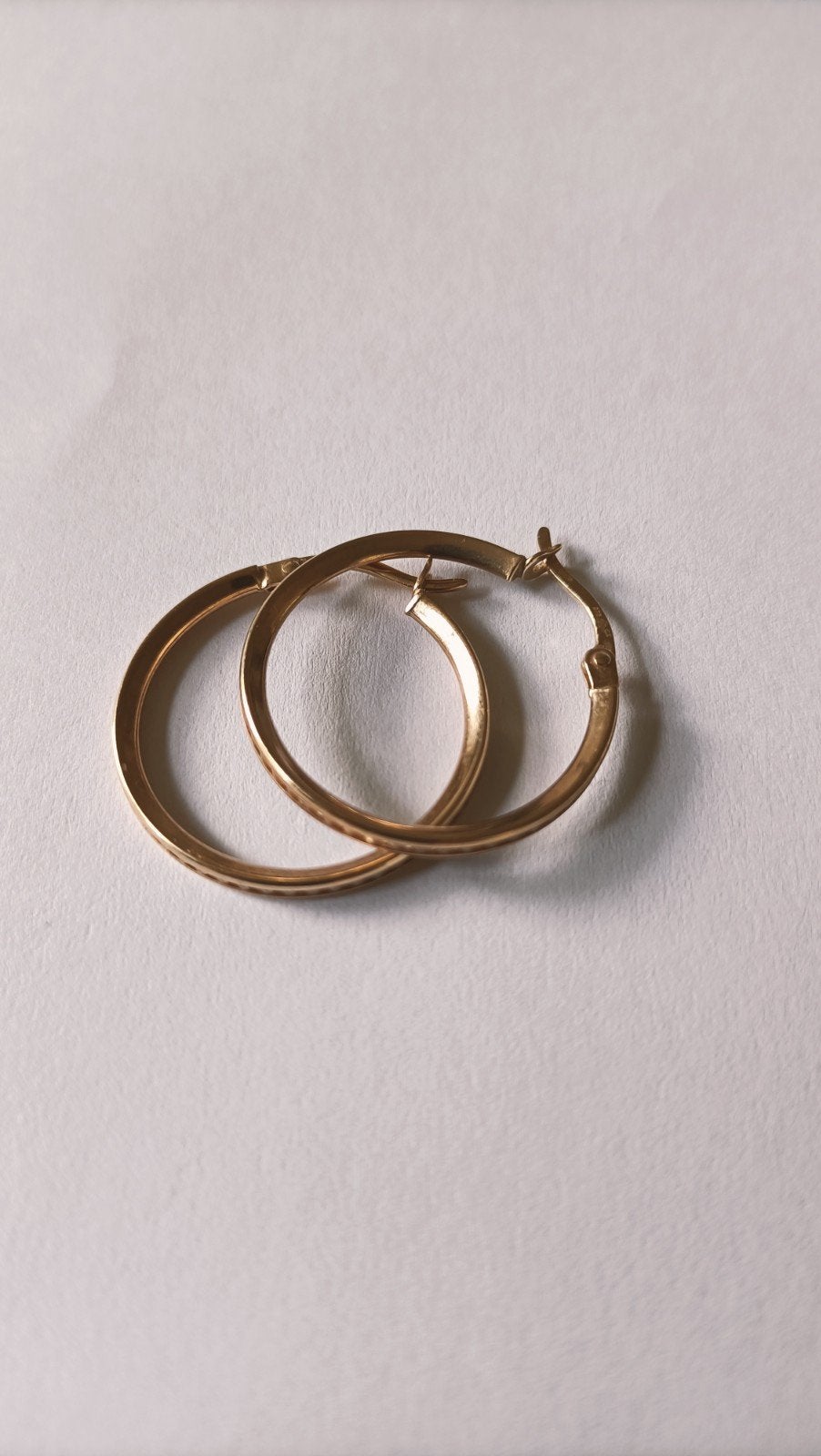 Gouden Creolen met Zirconia, 9 krt, Verzenden, Goud, Oorbellen