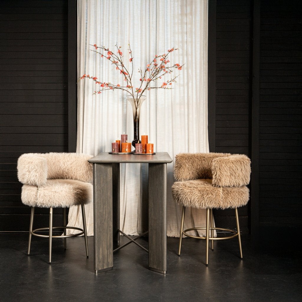 NIEUWE BARKRUK Hair bruin of beige met champagne onderstel, Ophalen, Met voetsteun, Pietseweg 13A Oud Gastel, Info@ptmd.nl