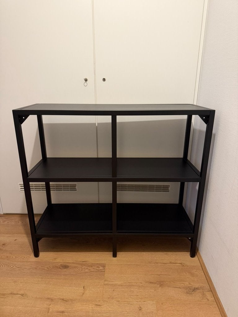 IKEA Vittsjö stellingkast zwartbruin 100x93 cm, Ophalen, Zo goed als nieuw