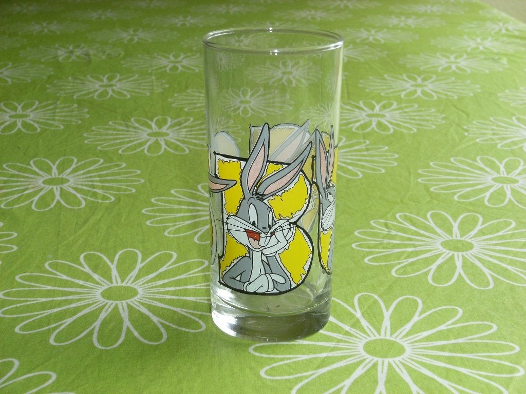 Bugs Bunny glas Warner Bros uit 1999, Ophalen of Verzenden, Looney Tunes, Zo goed als nieuw, Overige typen