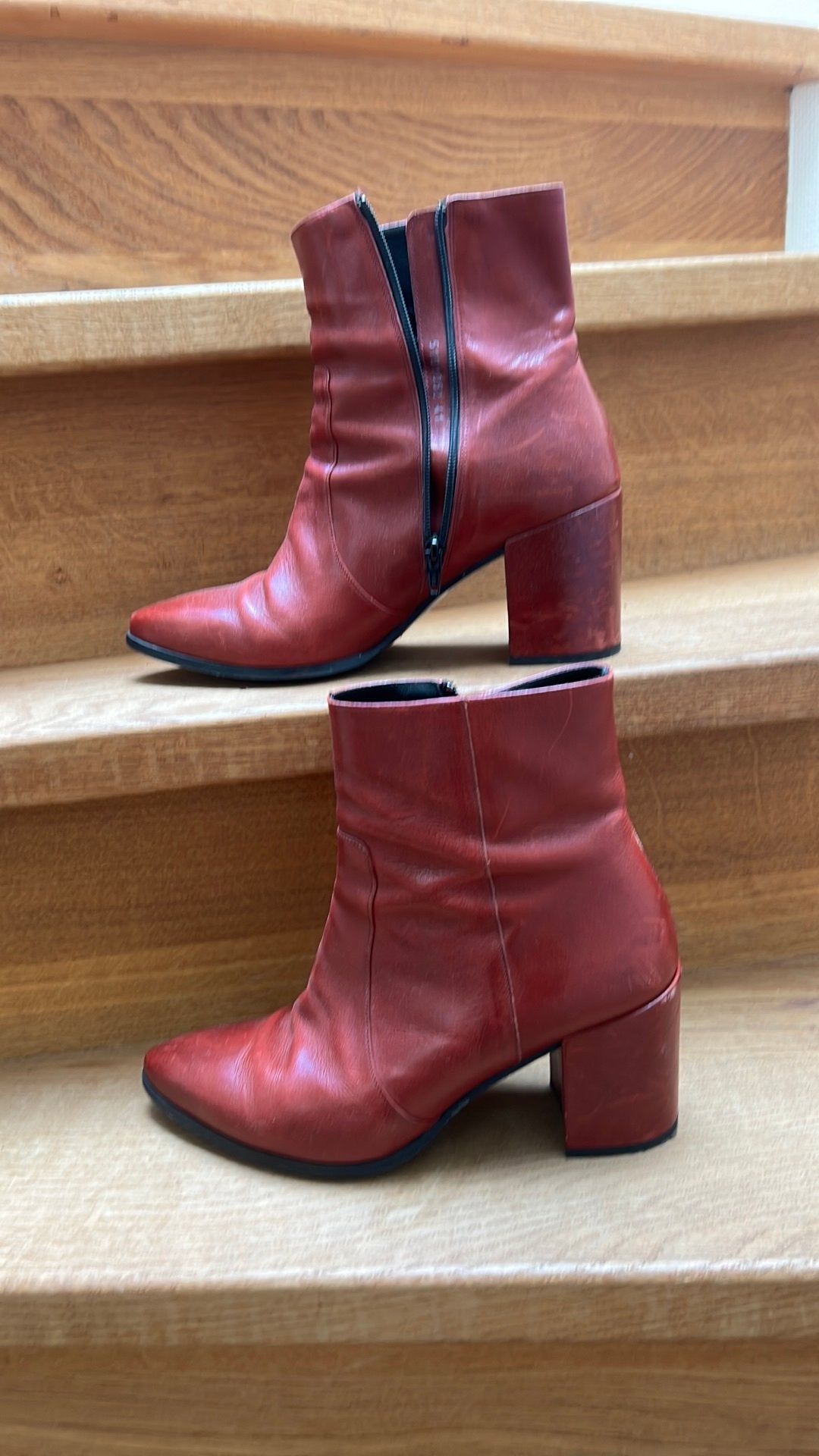 Via vai maat 41 laarsje bordeaux rood, Ophalen of Verzenden, Zo goed als nieuw, Rood