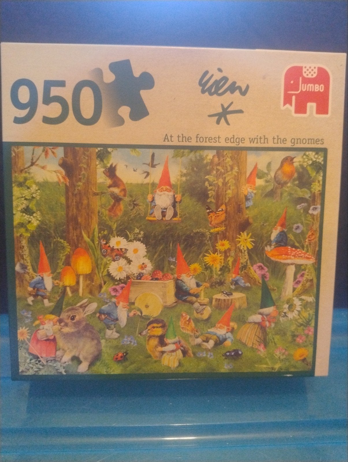 Jumbo Legpuzzel 950 stukjes: Kabouters in het bos, Ophalen of Verzenden, 500 t/m 1500 stukjes, Gebruikt, Legpuzzel