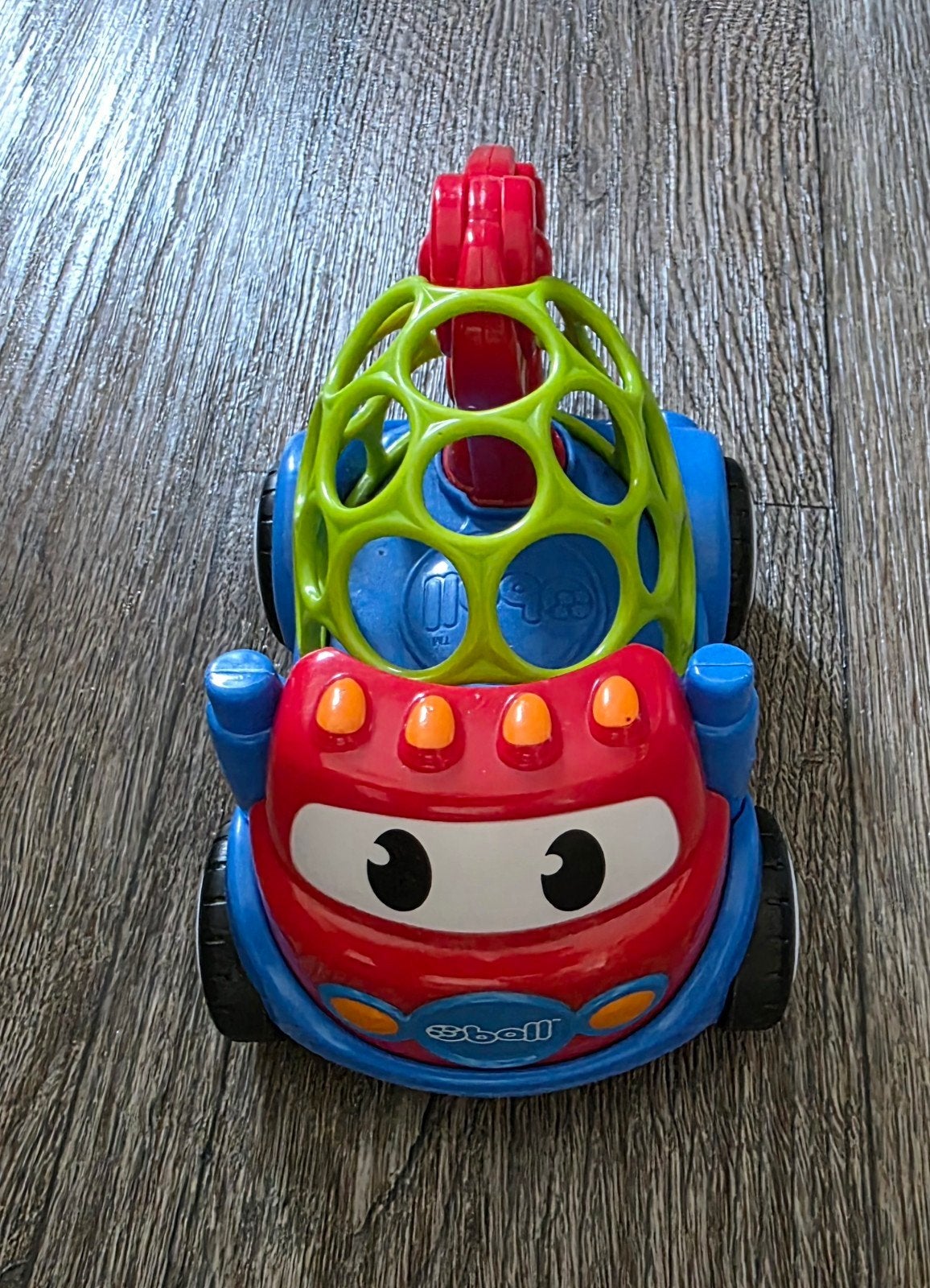 O-Ball speelgoedauto met kraan, Ophalen of Verzenden, Zo goed als nieuw, Auto, Met wieltjes