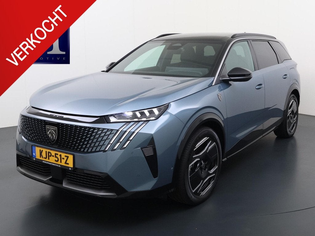 Peugeot e-5008 GT 73 kWh 7p VAN: 45.900,- VOOR: 41.440,- UW, Auto's, Peugeot, Lichtsensor, Gebruikt, 7 stoelen, 1000 kg