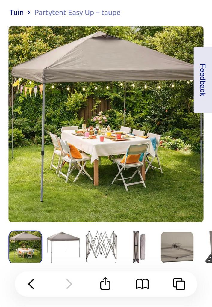 Party Tent 2 stuks, Tuin en Terras, Minder dan 4 meter, Zo goed als nieuw, 2 meter of meer, Minder dan 5 meter
