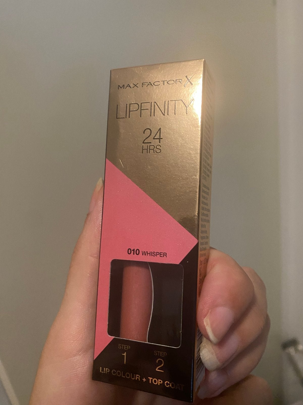 Max Factor Lipfinity 24 HRS - 010 Whisper (zonder topcoat), Ophalen of Verzenden, Nieuw, Overige typen