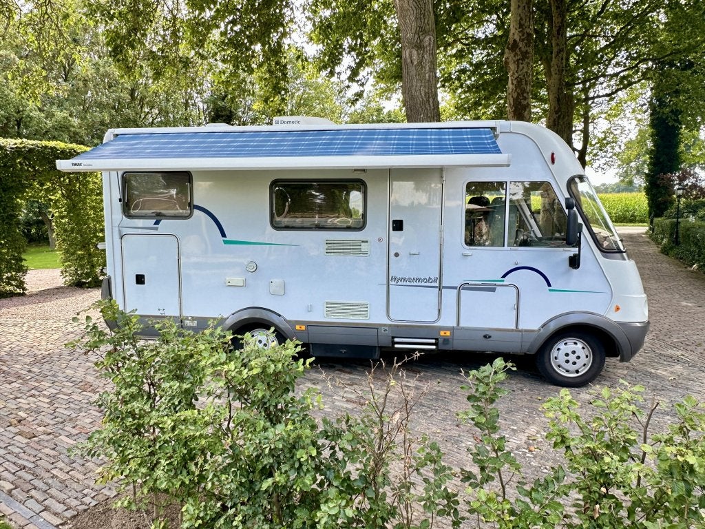 Hymer B524 | airco 2x | dwarsbed | hefbed | 4p op kenteken, Boiler, Ringverwarming, Fiat, 6 tot 7 meter