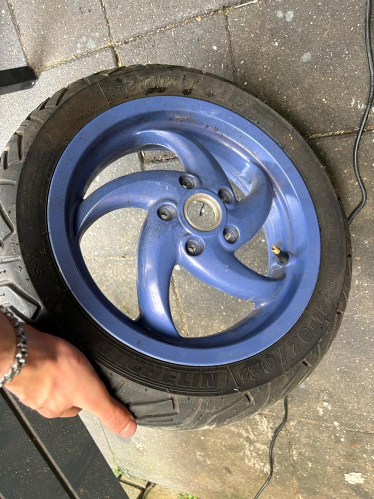 Gilera runner DD achtervelg blauw, Fietsen en Brommers, Brommeronderdelen | Scooters, Ophalen of Verzenden, Zo goed als nieuw