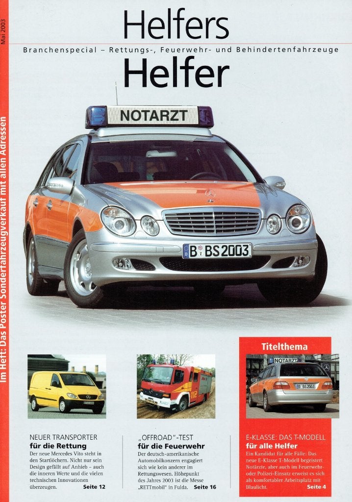 Magazine Mercedes-Benz Helfers Helfer (2003), Verzenden, Zo goed als nieuw, Mercedes