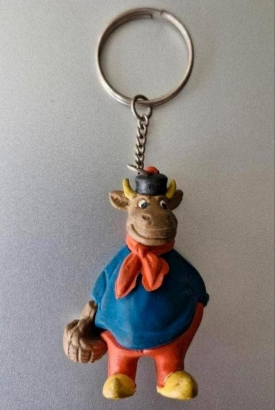 Sleutelhanger Boer Os ( Flipje uit Tiel ), Ophalen of Verzenden