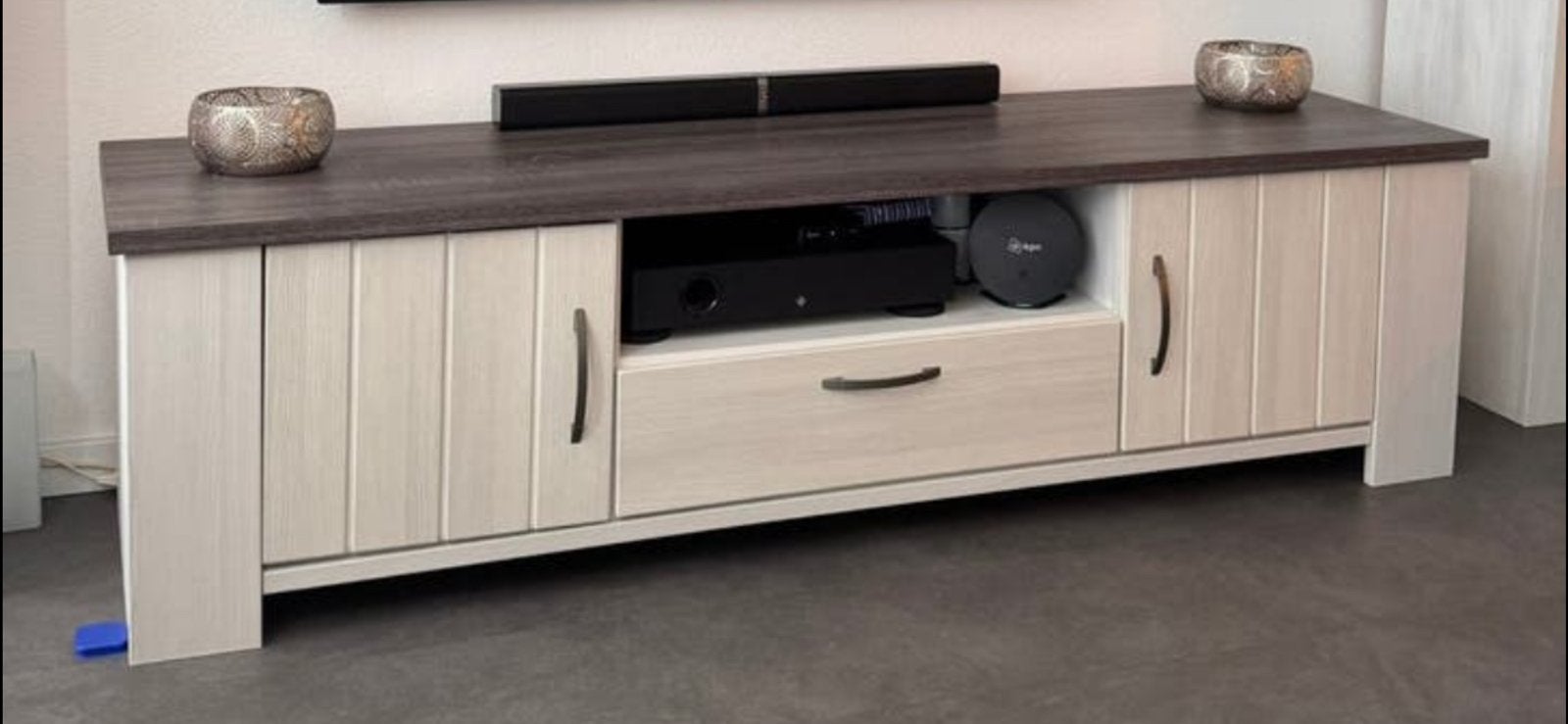 Tv meubel, Ophalen, 150 tot 200 cm, Zo goed als nieuw, Minder dan 100 cm