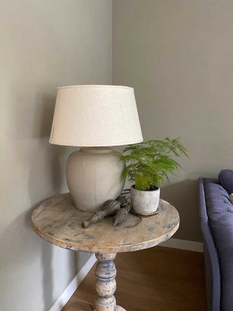 Prachtige grote Kruiklamp, Beige, Ophalen, Gebruikt, Landelijk