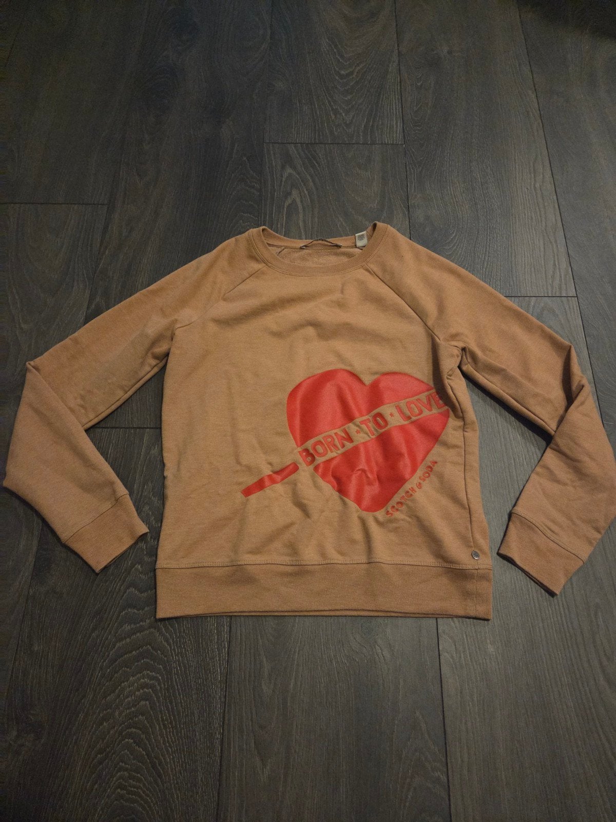 Scotch & Soda - sweater hart, Bruin, Scotch & Soda, Ophalen of Verzenden, Zo goed als nieuw