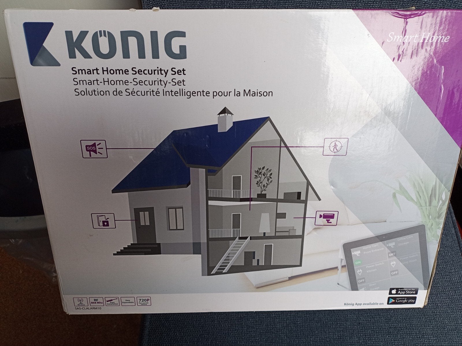 König Smart Home Beveiligingsset - Compleet Systeem, Beweging, Draadloos, Nieuw, Ophalen of Verzenden