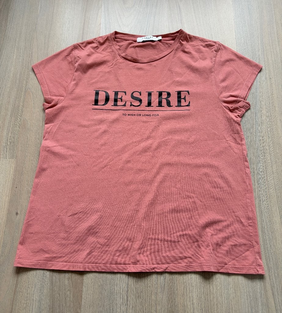 Costes koraalkleurig t-shirt - maat L, Overige kleuren, Verzenden, Maat 42/44 (L), Korte mouw